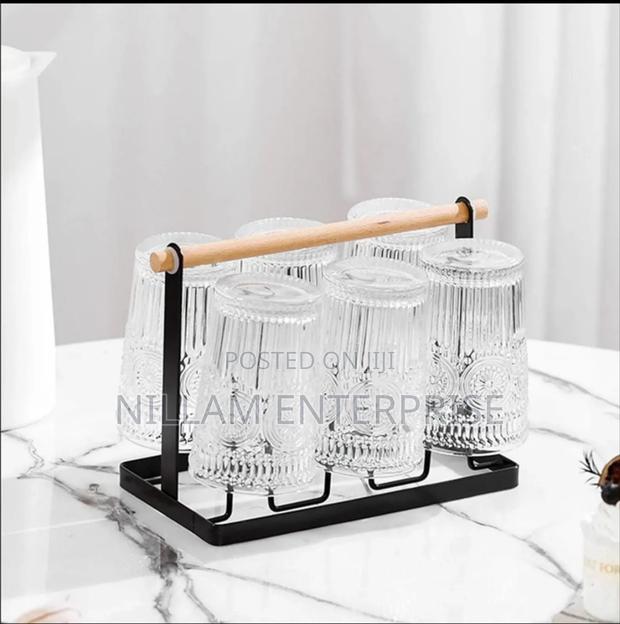 Luxury Iron Cup/Glass Holder Rack - thumbnail 3