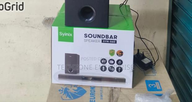 Synix 2.1ch Sound Bar Syn-S60 Speaker System - Black 