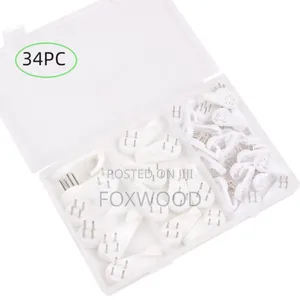 Aset of 34 Invisible Nail Wall Hooks,