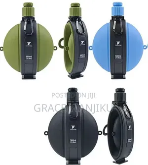 Foldable Silicone Water Bottle With Compass