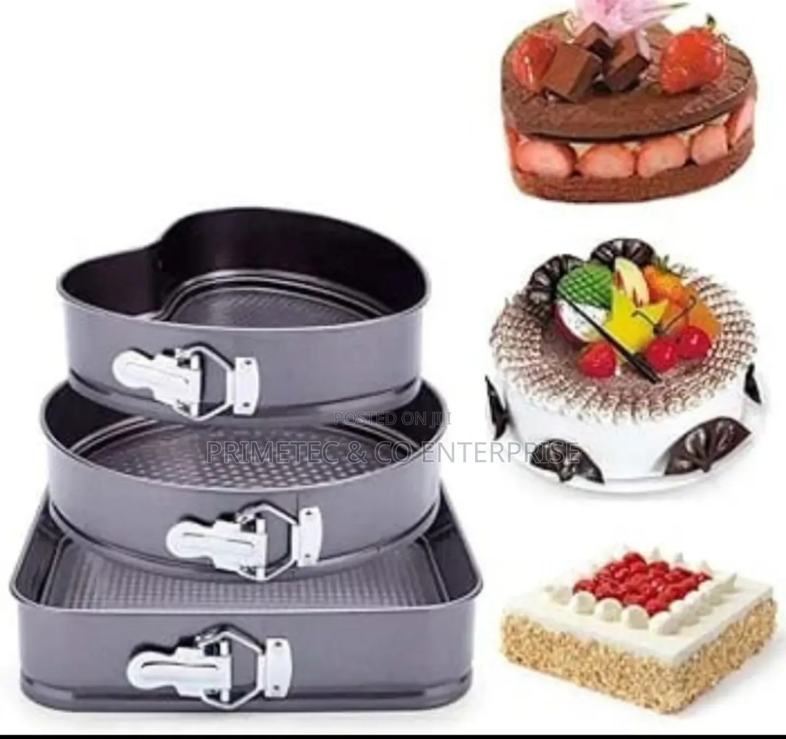 Nonstick Mixed Shape 3pcs Cake Mould/Baking Tins