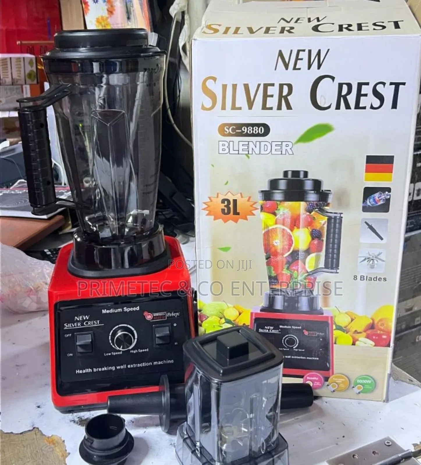 8000 Watts Silver Crest Commercial Blender