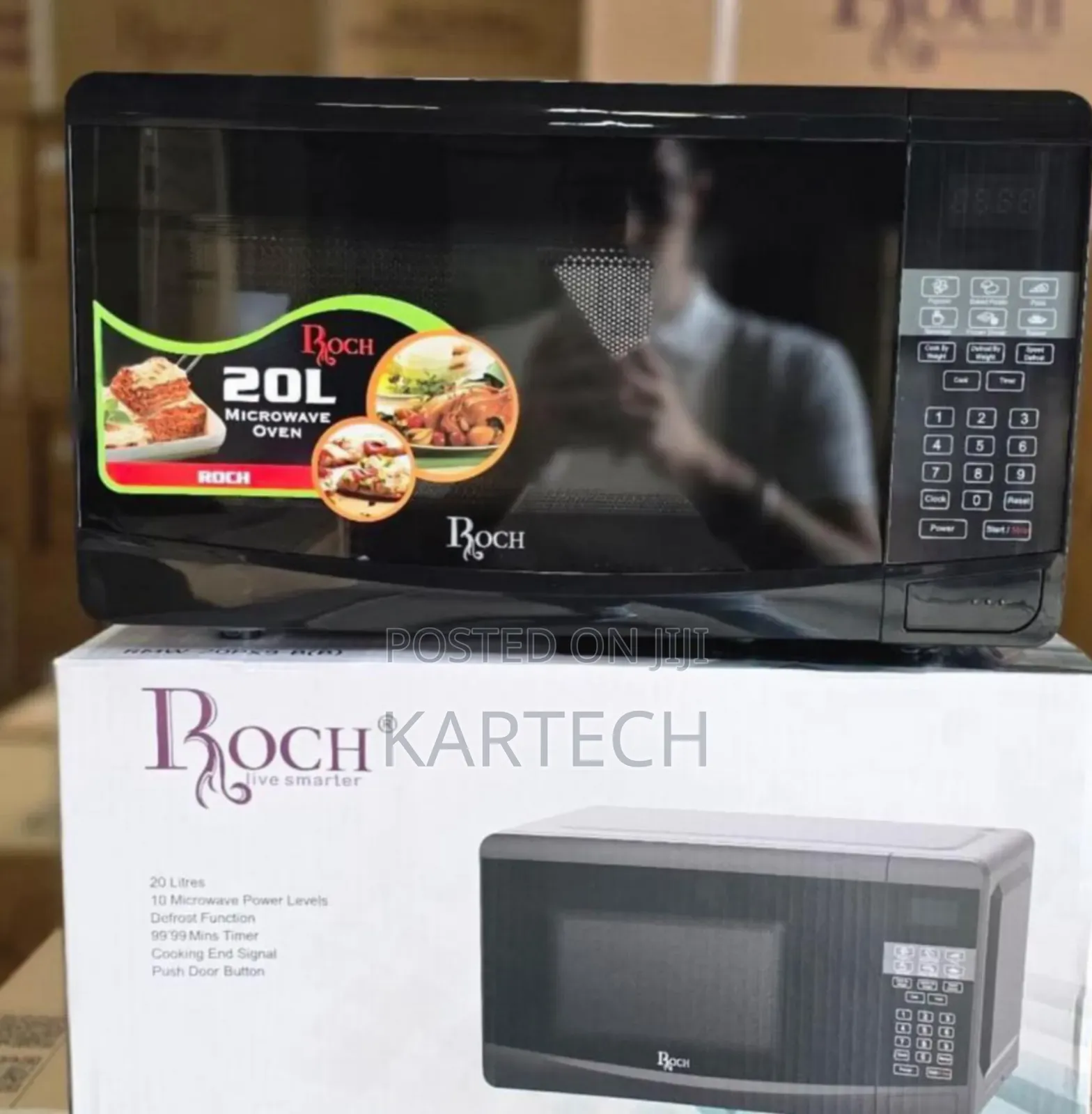 Roch 20l Microwave Oven, RMW-20px9-B(B)
