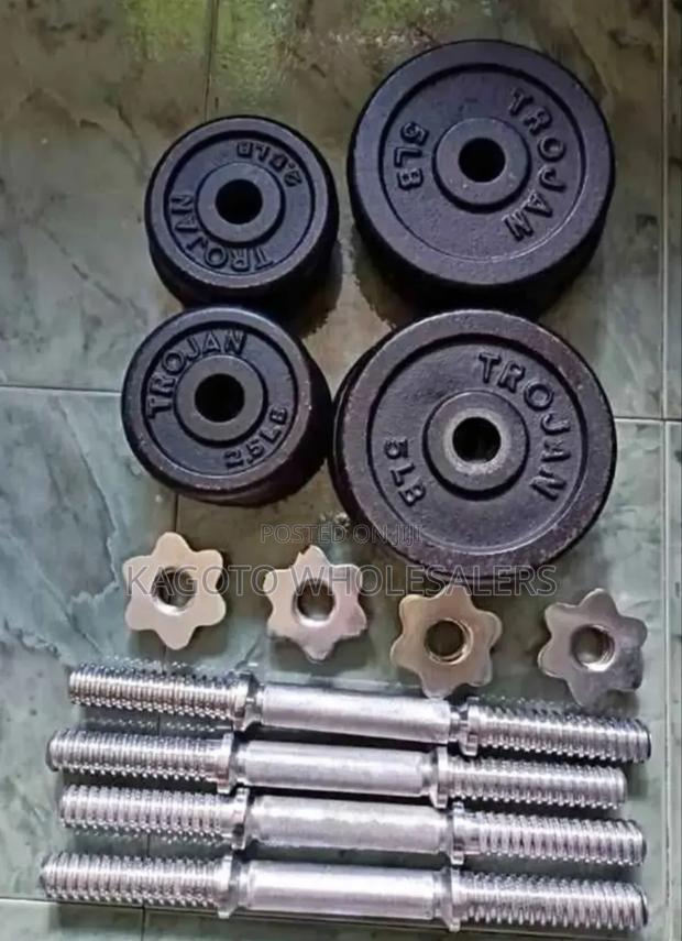 Colour Silver - Chrome 30kgs Dumbells