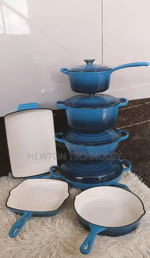 11 Pieces Cast Iron Cooking Pots