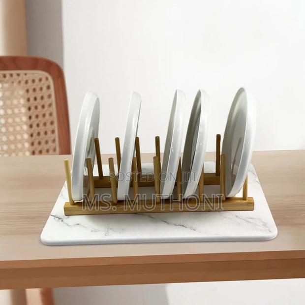 6 Slots Bamboo Plate Holder* - thumbnail 4