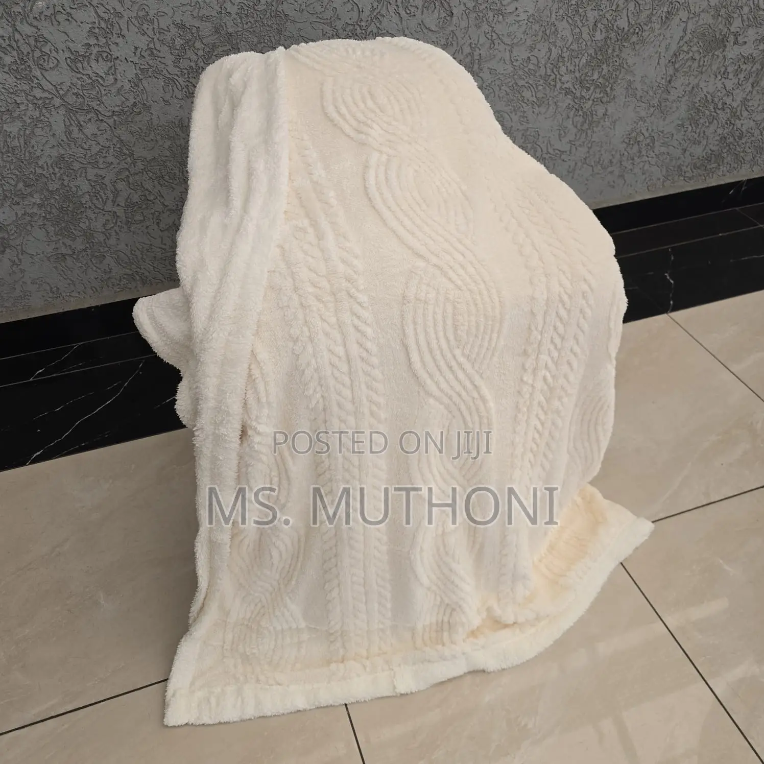 Lambswool Double Sided Throw Blanket* Size 200*230cm ( 6*7)
