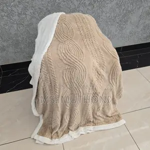 Lambswool Double Sided Throw Blanket* Size 200*230cm ( 6*7)