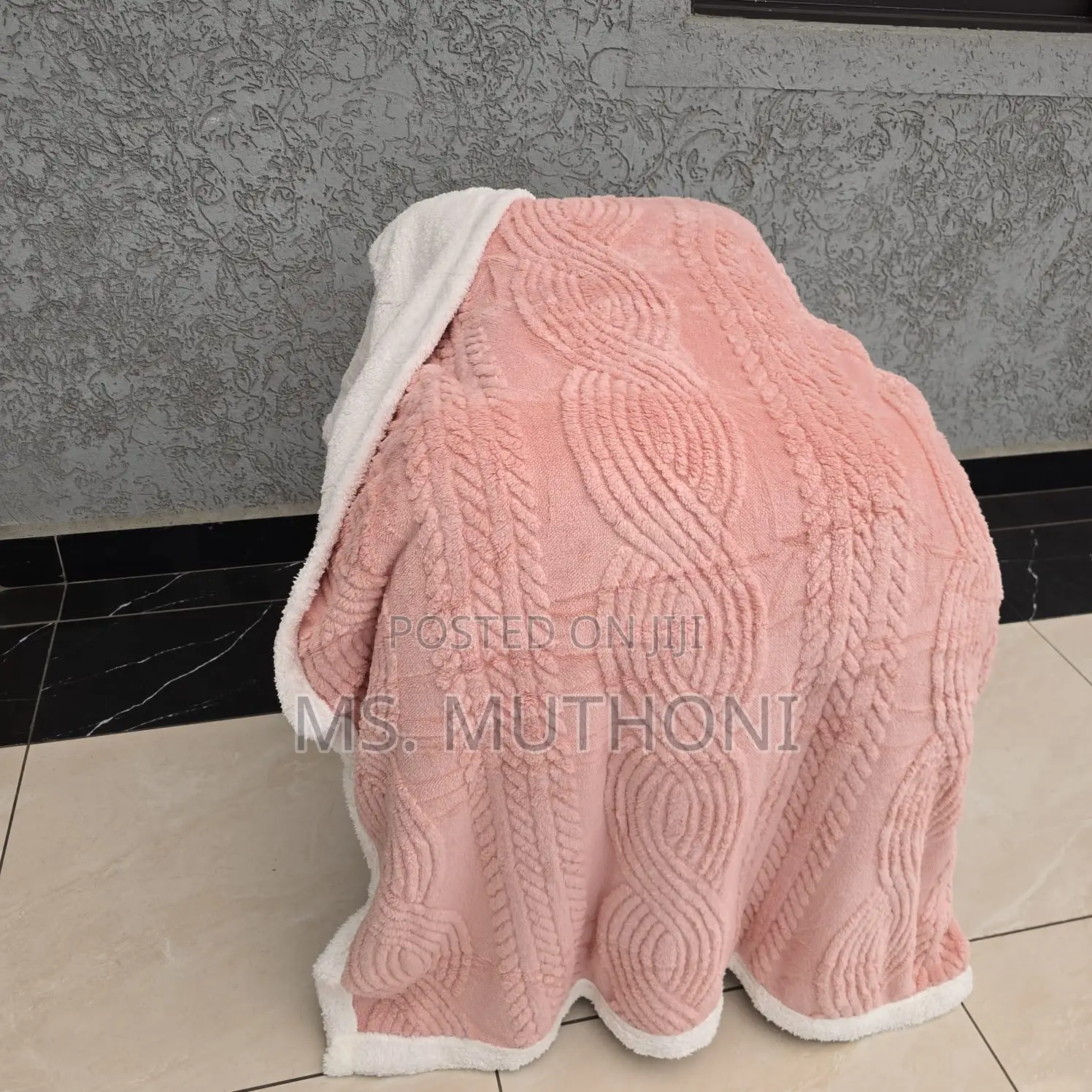 Lambswool Double Sided Throw Blanket* Size 200*230cm ( 6*7)
