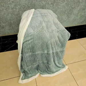 Lambswool Double Sided Throw Blanket* Size 200*230cm ( 6*7)