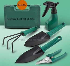 5-Piece Stainless Steel Hand Tool Set Gardening Kit - thumbnail 2