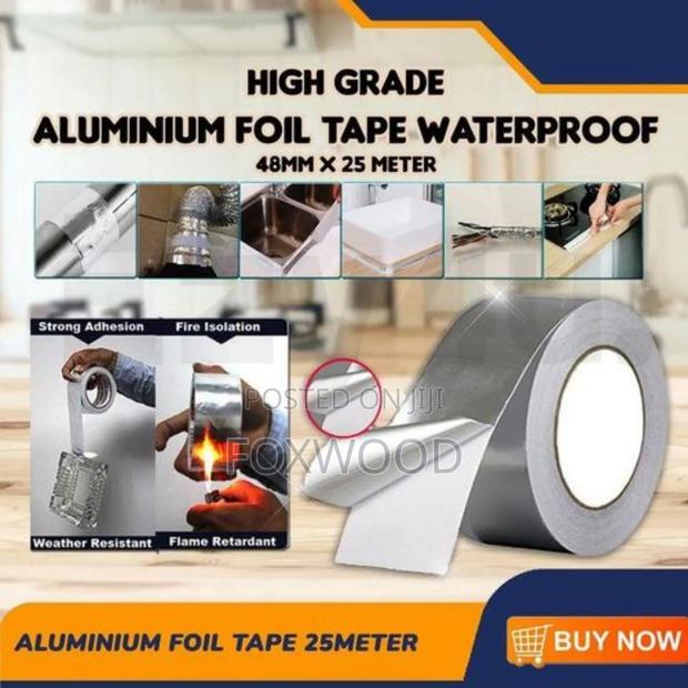 Aluminium Foil Tape Heat Resistant 5cmsx10metres.