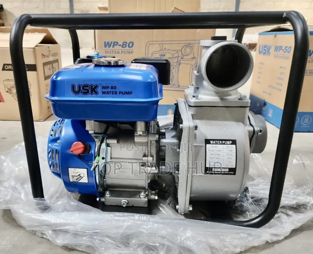 Powerful Usk Petrol Water Pump 7hp Engine 30 Meter Head