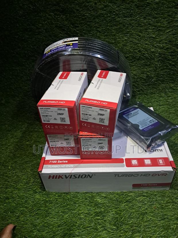 Hikvision 4ch CCTV Kit + HDD + Cable + Connectors - main view