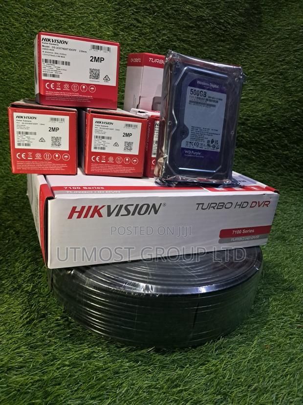 Hikvision 4ch DVR Kit + 500gb HDD + Full Cabling - main view