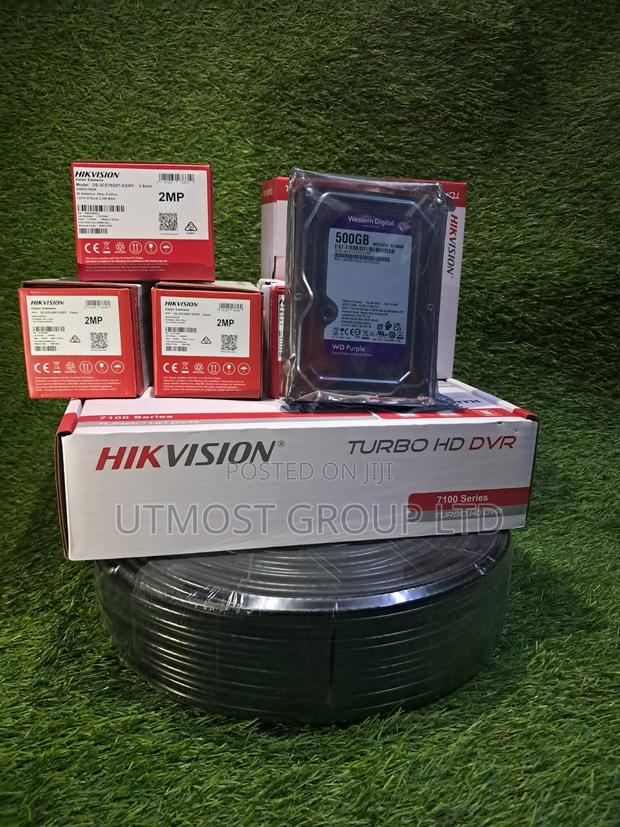 Hikvision 4channell Kit With HDD Cables Power Connectors - main view