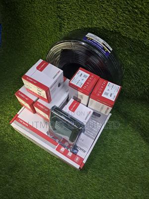 4ch CCTV Kit Hikvision + 50m Cable + Power Setup - main view