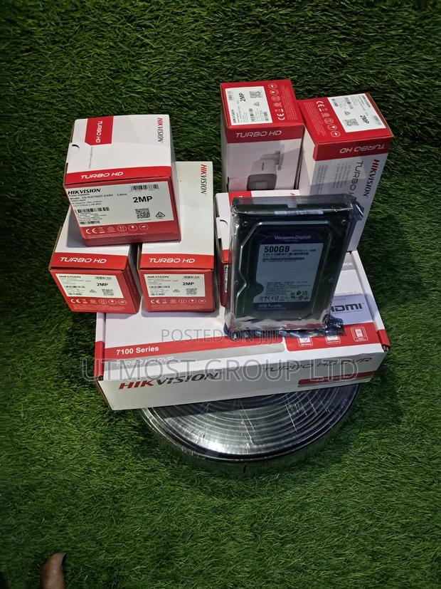 Hikvision 4ch DVR Set + Hdd, Cable Connectors - main view