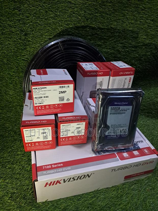 Hikvision 4ch System + 500gb HDD + 50m Cable Kit - main view