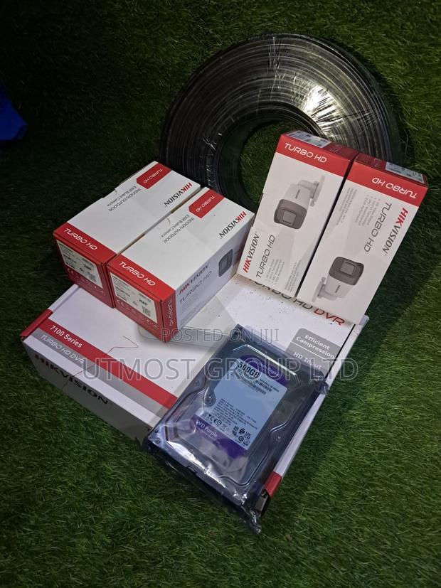 Complete 4ch Hikvision Kit With Cable HDD - main view