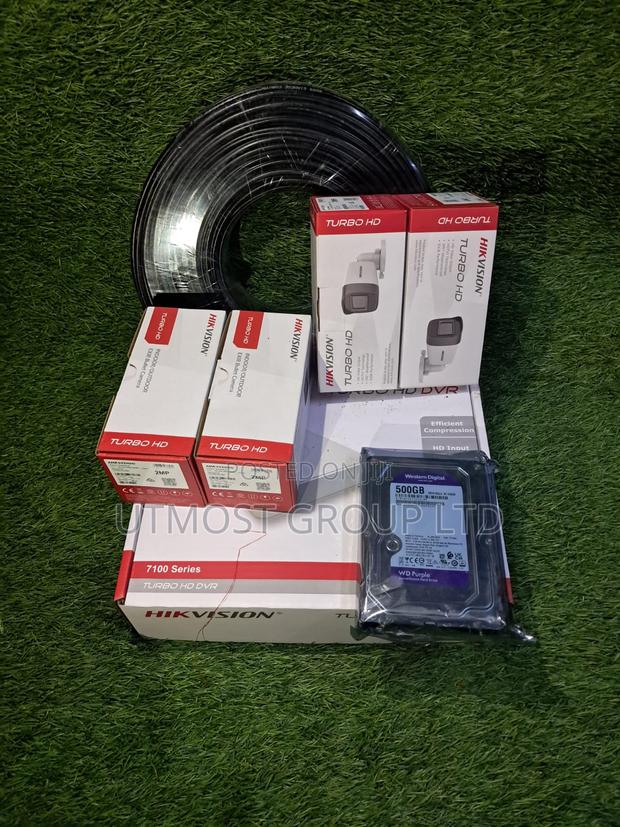 4ch Hikvision Kit + 4 Cams + HDD + 50m Cable - main view