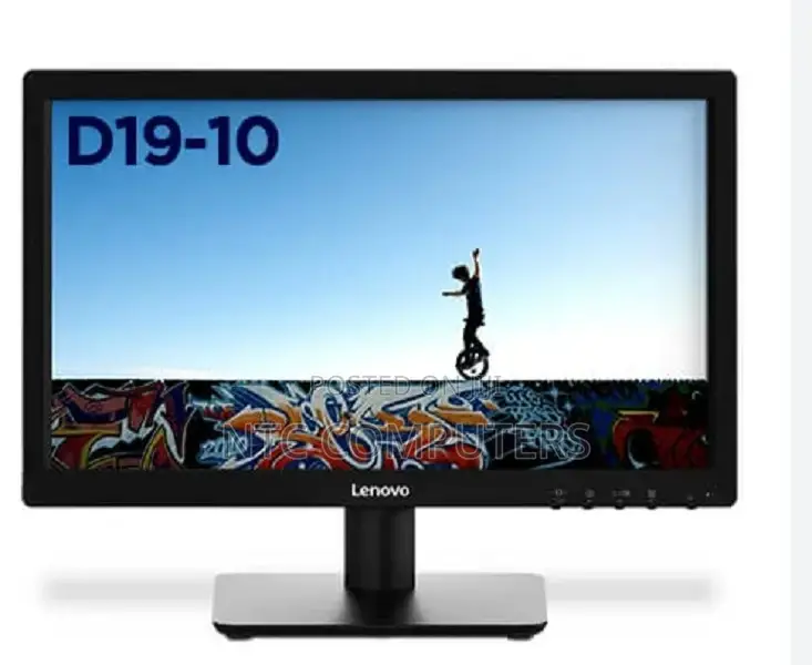 "Lenovo D19-10 18.5"" Hd Monitor, Black Color, Connectivity