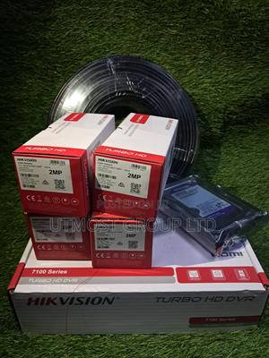 4ch Hikvision CCTV Kit 2 Dome 2 Bullet + 50m Cable - main view