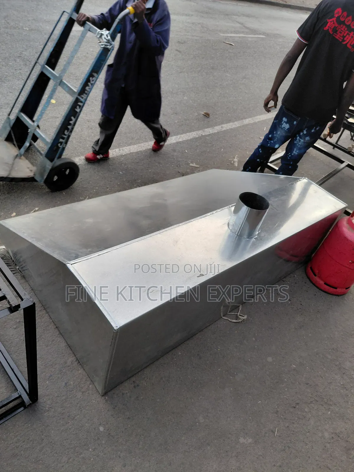 Galvanised Kitchen Chimney.