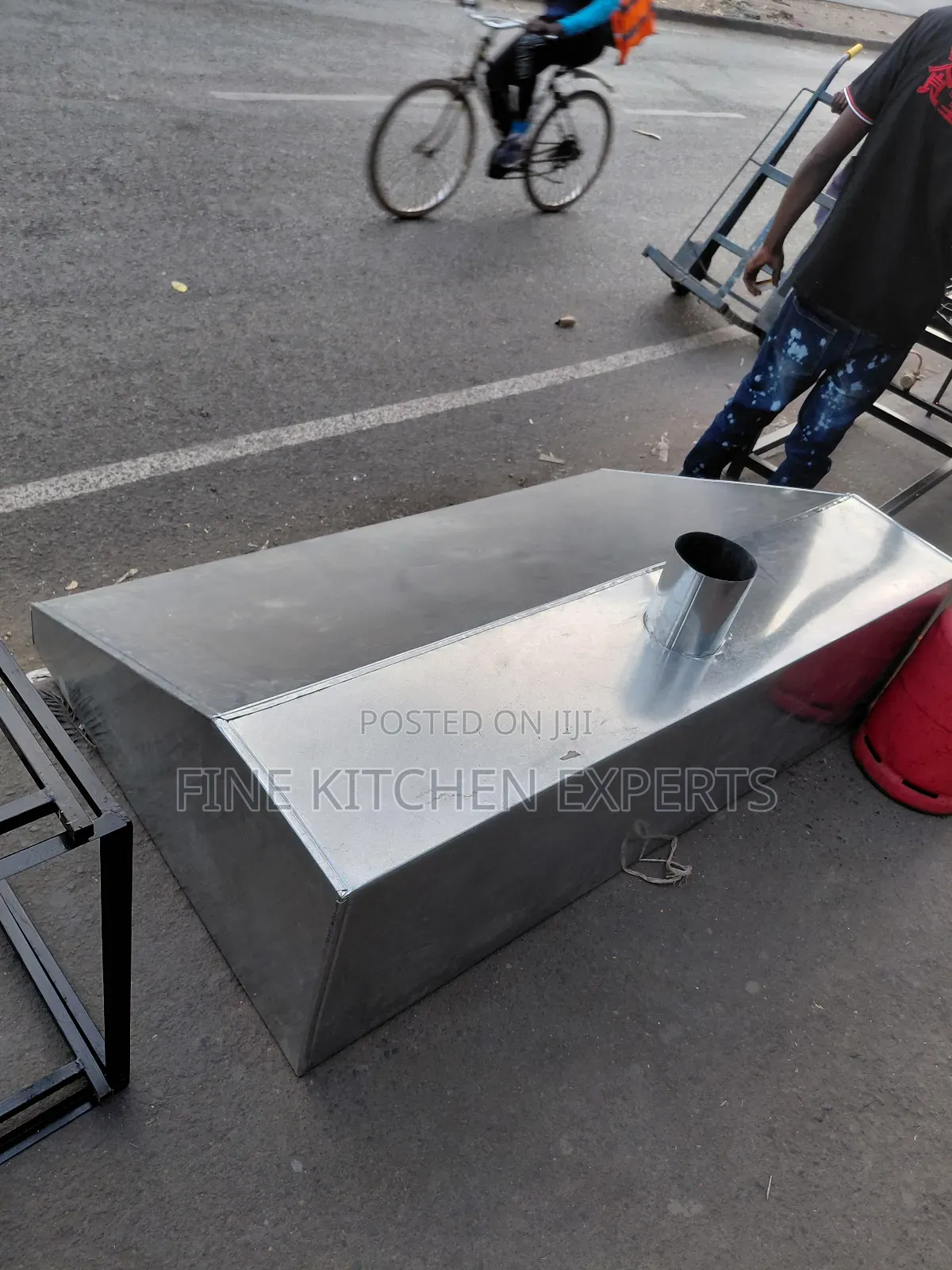 Galvanised Kitchen Chimney.