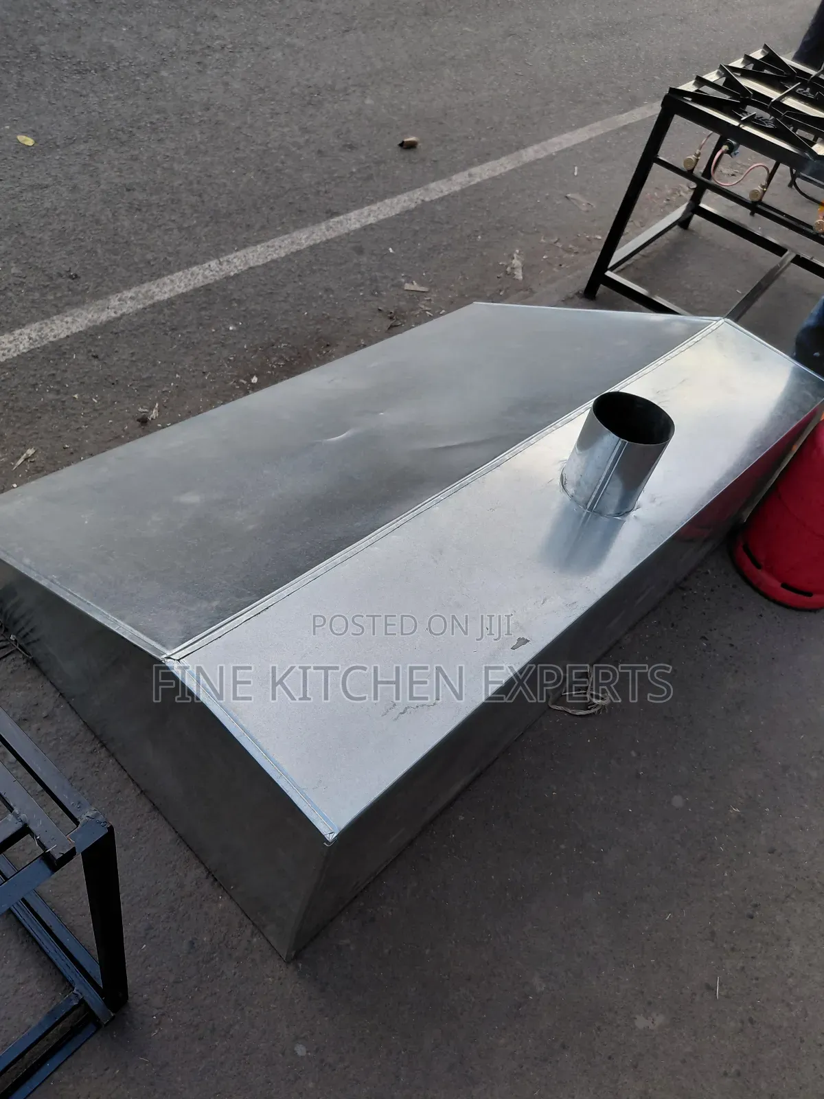 Galvanised Kitchen Chimney.