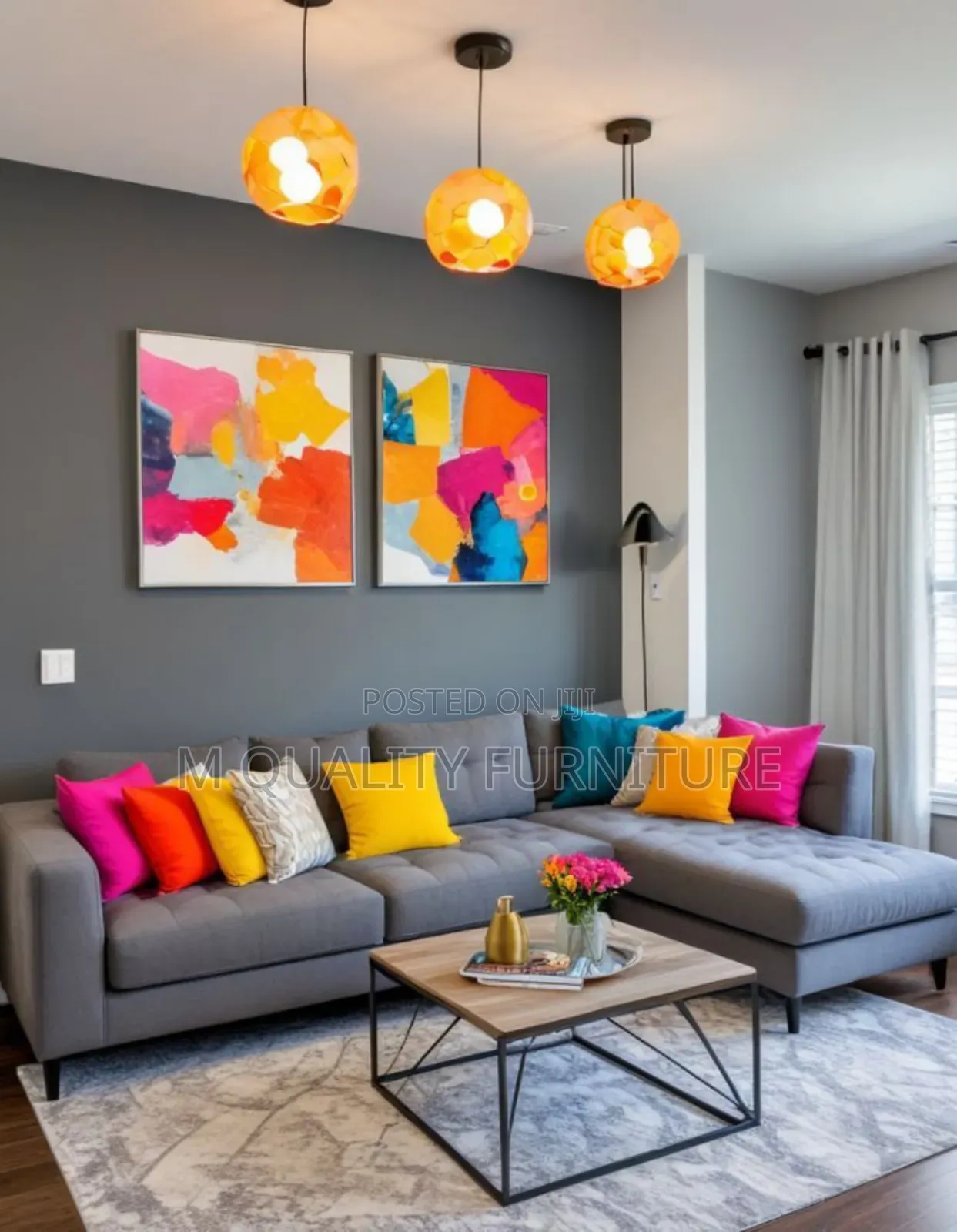 New Corner Sofas With Coloured Throw Pillows