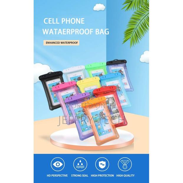 PVC Mobile Phone Waterproof Bag-Blue - thumbnail 3