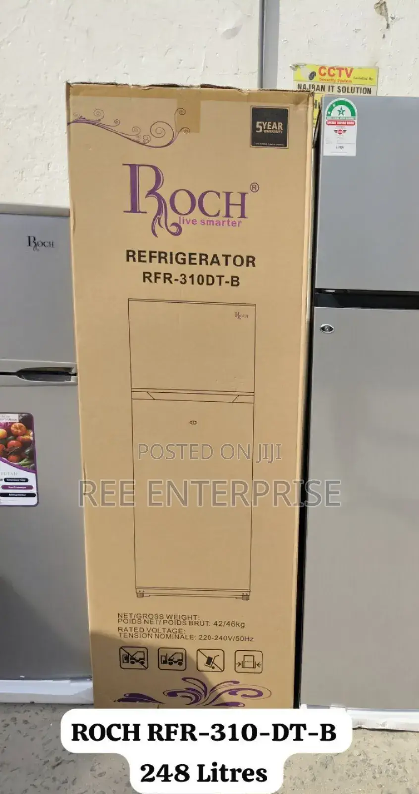 New Model Roch 248 Litres Double Door Refrigerator