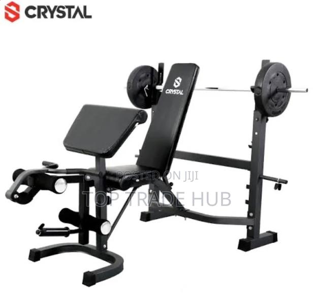 Heavy Duty Multifunction Crystal Weight Bench Adjustable - main view