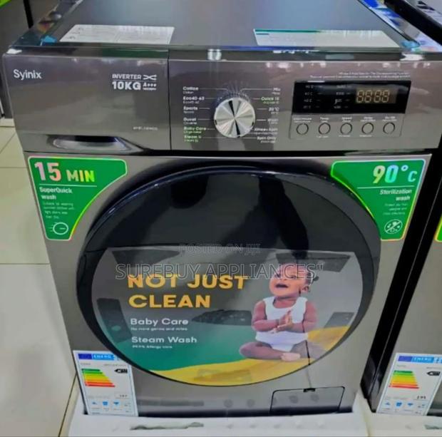 Syinix Washing Machine 10kg Front Load Fully Automatic - main view