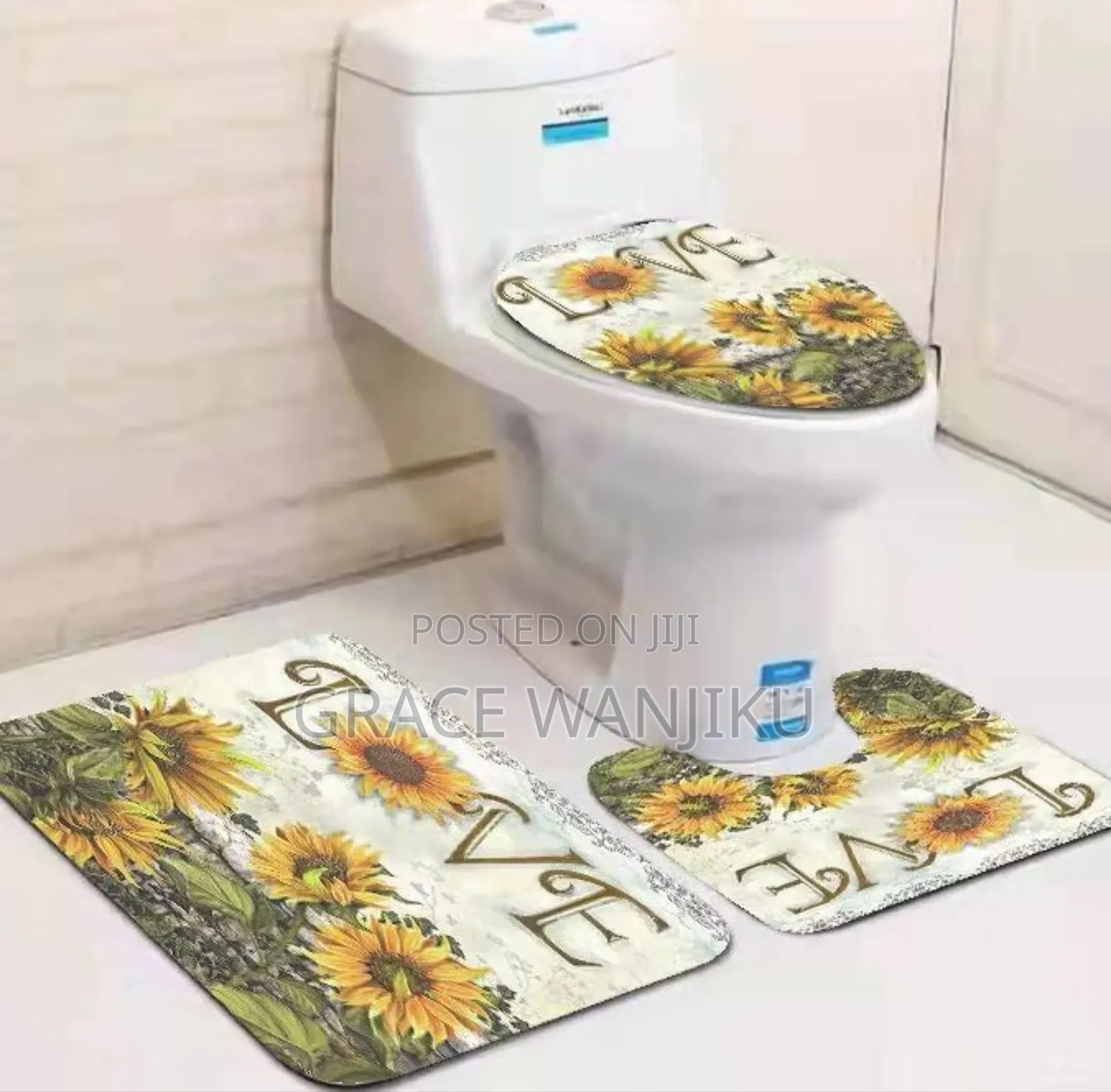 3in1 Toilet Mat Set