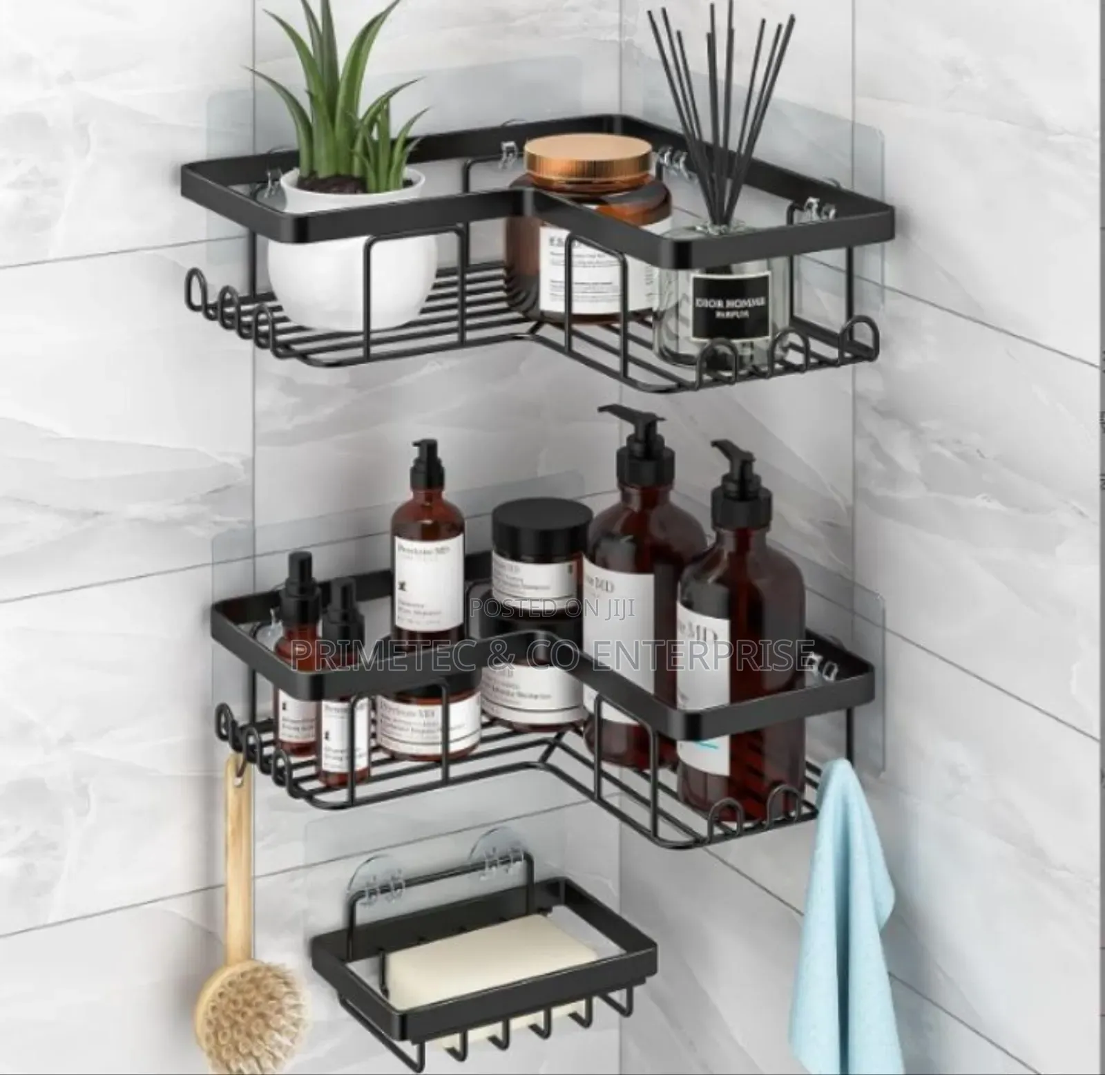 3pcs Set Heavy-Duty Shelf/Bathroom Organizer