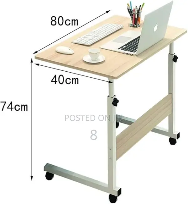 Wooden L-Shaped Side Table – Spacious Stylish