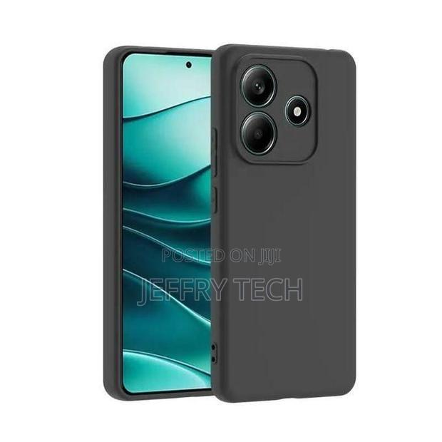 Redmi Note 14 Phone Case Soft Silicone Cover Case (Black) - main view