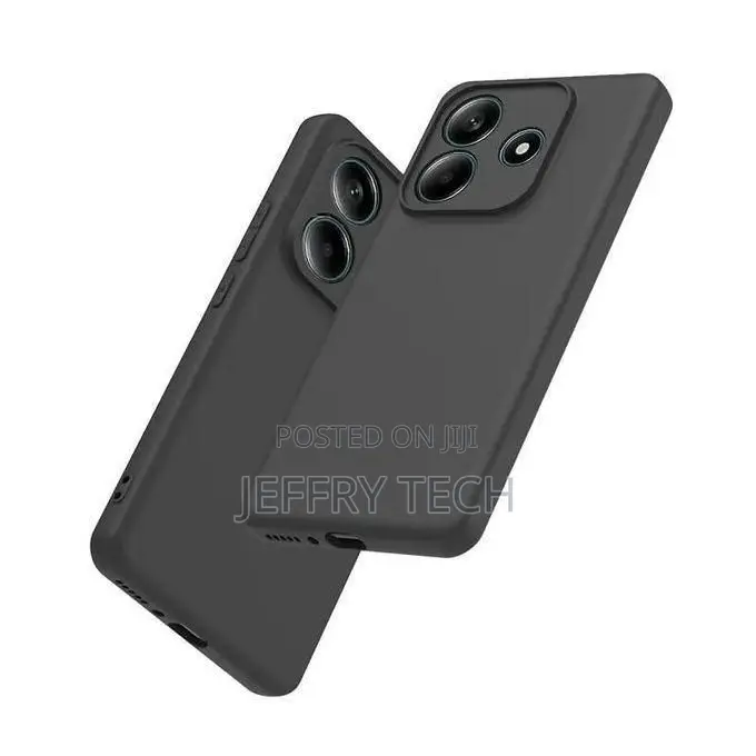 Redmi Note 14 Phone Case Soft Silicone Cover Case (Black)