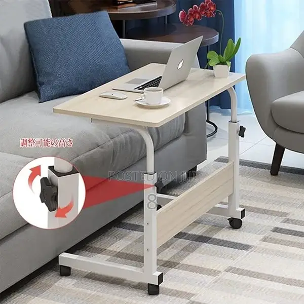 Wooden L-Shaped Side Table – Laptop, Coffee, Lecture Use