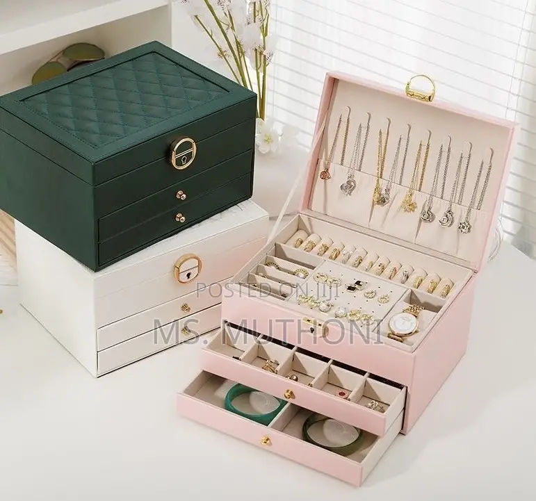 Luxury Multilayer Jewelry Organizer Box