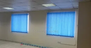 Custom Made Light Blue Vertical Office Window Curtain Blinds