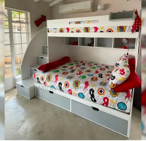 Makers of Children Double Decker Bed With Staircase - thumbnail 3