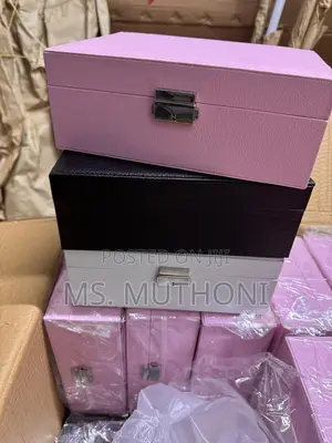 Solid Double Layer Jewelry Box Organizer