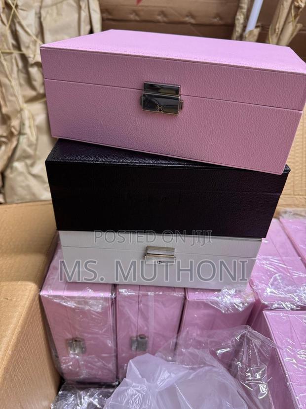 Solid Double Layer Jewelry Box Organizer - thumbnail 5