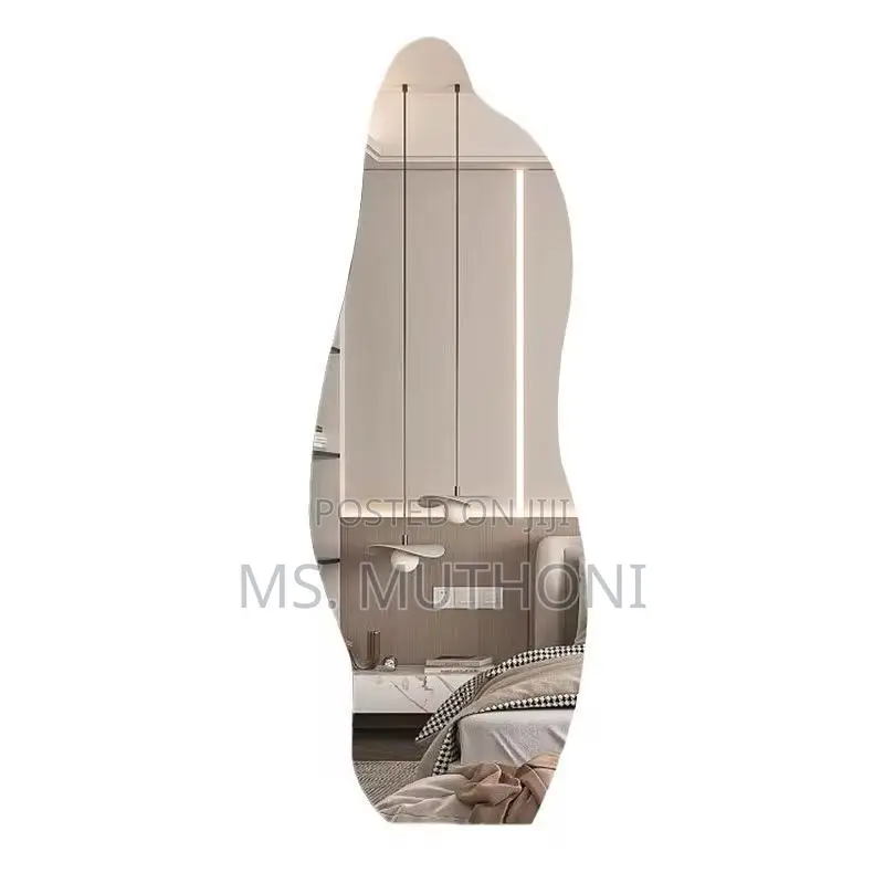 Peel and Stick Wall Mirror  (120 *40 Cm )