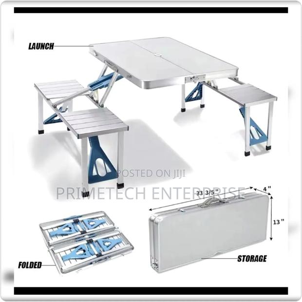 Foldable Portable Camping Table and Chair - main view