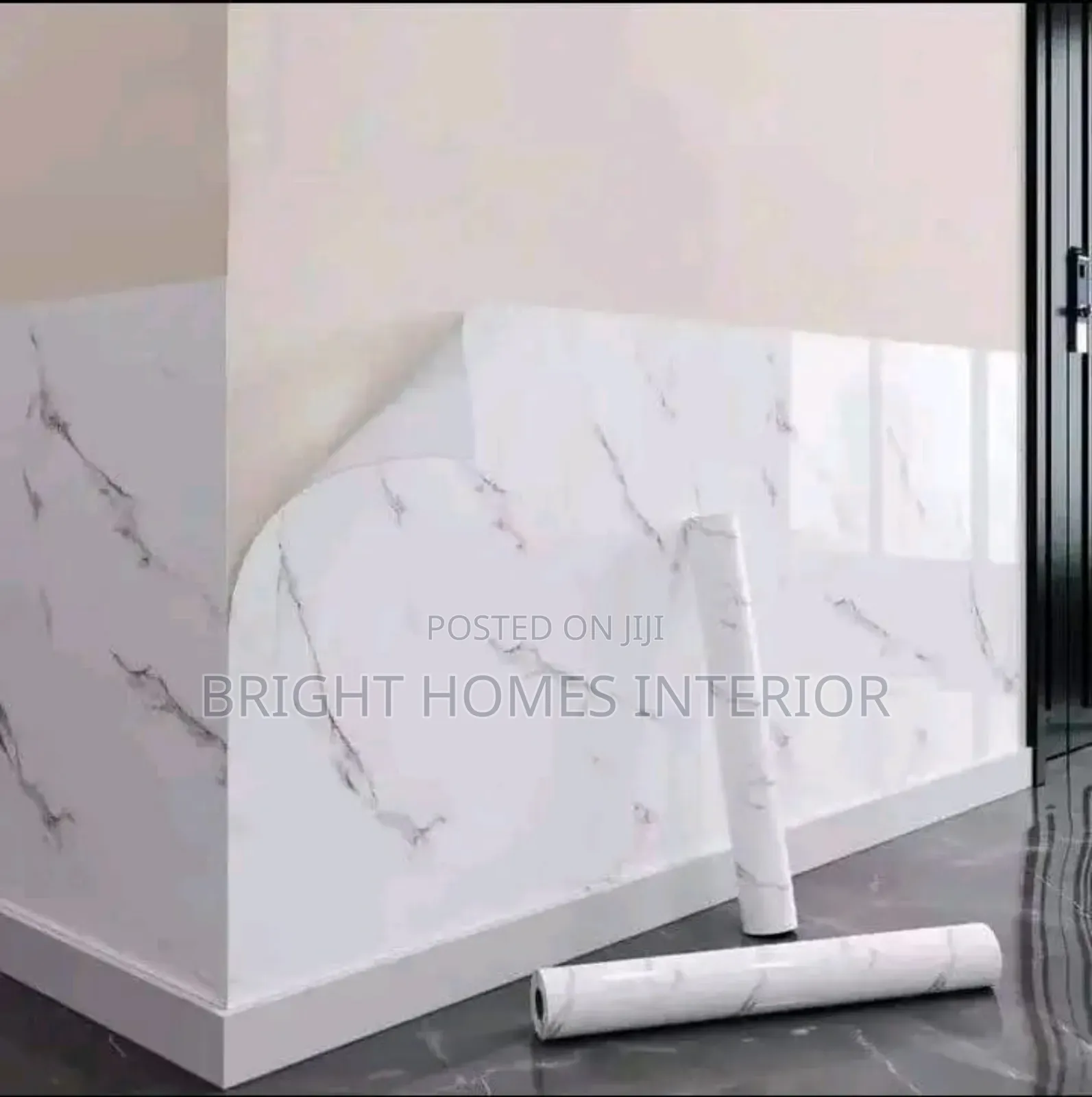 And and Stick White Marble Contact Paper