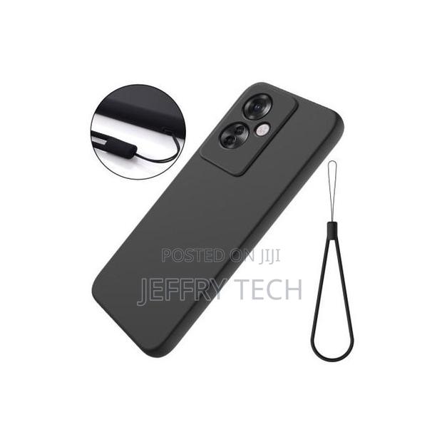 Oppo Reno 11f 5g Silicone Shockproof Back Cover Case (Black)